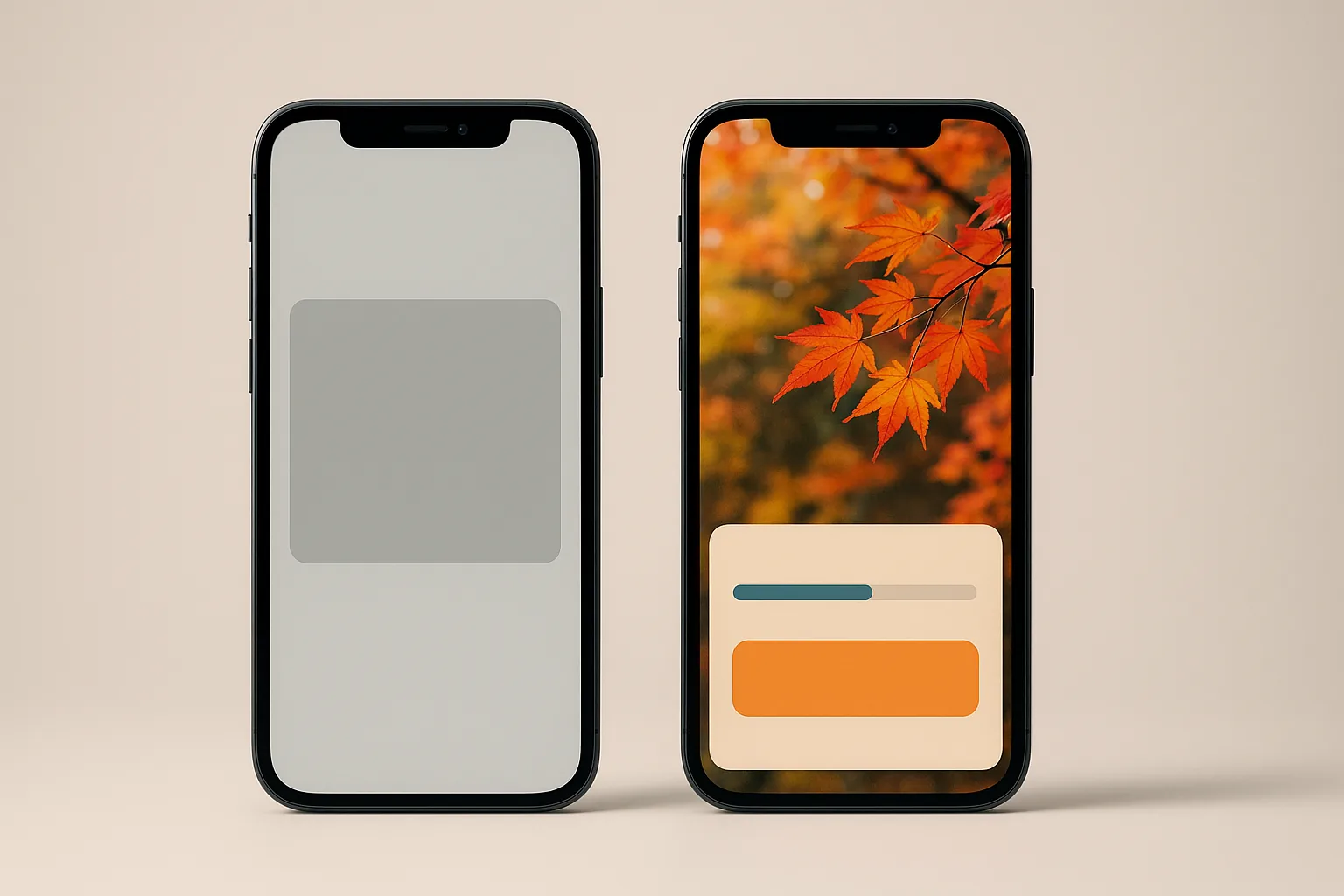 Side by side comparison of a static plain wallet pass and a dynamic wallet pass with rotating artwork, a progress bar, and a personalized offer field.